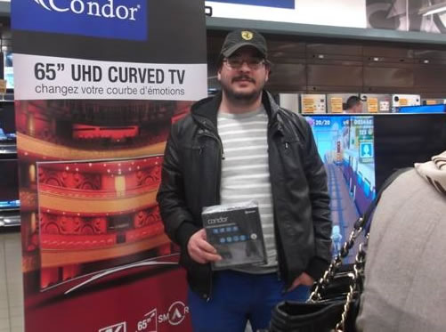 Lancement Curved Tv 65'' Hyper marché Uno Bab Ezzouar